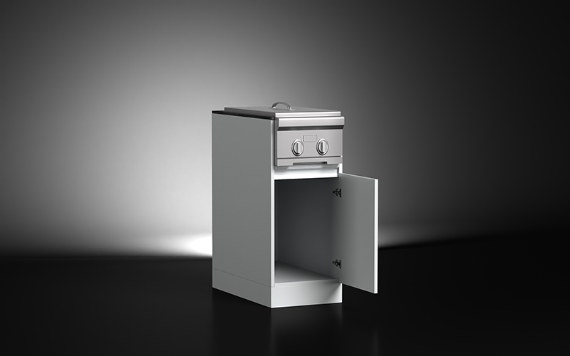 Extruded-Aluminium-Built-In-BBQ-Side-Burner-Cabinet